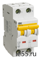 Автоматический выключатель ВА 47-60 2Р 20А 6 кА  х-ка B IEK