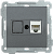 РК10-1-Б Розетка компьютерная RJ45 Cat5e BOLERO антрацит IEK
