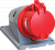 Розетка стационарная ССИ-114 16А-6ч/380-415В 3Р+РЕ IP44 MAGNUM ИЭК