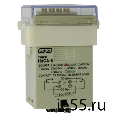 Pеле времени H3CA-8 (48S) (0.1s - 9990 hrs) AC ЭНЕ