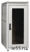 ITK Шкаф сетевой 19" LINEA N 42U 600х1000 мм стеклянная передняя дверь, задняя перфорированная сер