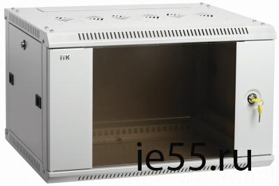 ITK Шкаф LINEA W 9U 600x450 мм дверь стекло, RAL7035