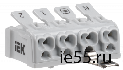 Клемма пружинная соединительная КСПнз4-2L+N+PE IEK
