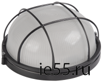Светильник НПП1102 черный/круг с реш.100Вт IP54  ИЭК