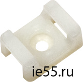 Площадка ПМ 22х16х5мм под винт белая (100шт) IEK