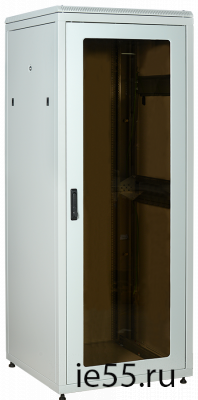 ITK LINEA N 38U 800х800мм стекл. пер. дв. задн. металл. сер.