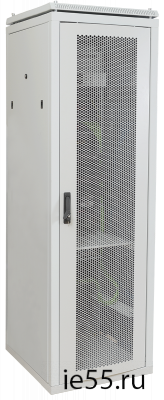 ITK Шкаф сетевой 19" LINEA N 47U 600х600 мм перфорированная передняя дверь серый