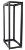 ITK 19" двухрамная стойка, 42U, 600x800 мм, черная
