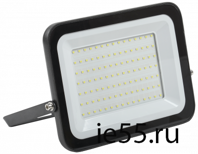 Прожектор СДО 06-100 светодиодный черный IP65 6500 K IEK