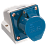 Розетка стационарная ССИ- 123 2Р+РЕ 32А 200-250В IP44 IEK