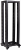 ITK 19" двухрамная стойка, 37U, 600x600, на роликах, черная