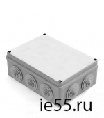 Коробка распаячная для наружного монтажа, 10 гермовводов, 190х140х70мм, IP55 серая (CHINT 101003311