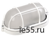 Светильник НПП1402 белый/овал с реш.60Вт IP54  ИЭК