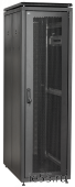 ITK Шкаф сетевой 19" LINEA N 42U 600х1000 мм перфорированные двери черный