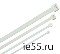 Хомут морозостойкий Хкм 4,8х380мм белый (100шт) IEK