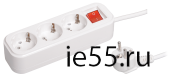 Удлинитель У03В 3 места 2Р+РЕ/5.0 метра 3х1мм2 16А/250В CLASSIC IEK