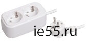 Удлинитель У02 2 места 2Р+РЕ/5.0 метра 3х1мм2 16А/250В CLASSIC IEK
