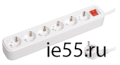 Удлинитель У06В 6 места 2Р+РЕ/5.0 метра 3х1мм2 16А/250В CLASSIC IEK