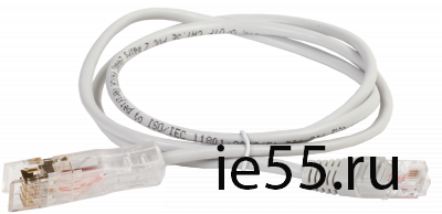 ITK Патч-корд 110-RJ45 2 пары, кат.5Е, 2м, серый