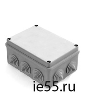 Коробка распаячная для наружного монтажа, 10 гермовводов, 150х110х70мм,  IP44 серая (CHIN 101003308