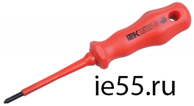 Отвертка крестовая Profi Ph1х80мм 1000В IEK