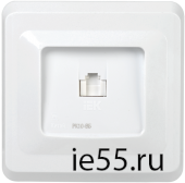 РК10-ВБ Розетка 1-ая комп. RJ45 Cat5e ВЕГА белый IEK