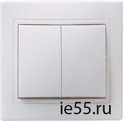 ВС10-2-0-КБ Выкл. 2кл 10А керам. КВАРТА бел. IEK