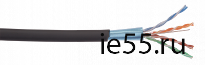 ITK Витая пара F/UTP кат.5E 4x2х24AWG LSZH черный (305м)