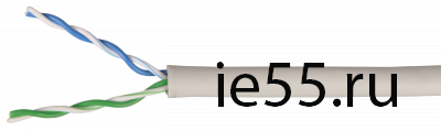 Каб. в. п. U/UTP кат. 5E 2 пары PVC 1м сер. (100м) GENERICA
