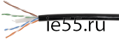 ITK Витая пара U/UTP кат.6 4x2х23AWG LSZH черный (305м)