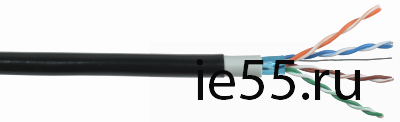 ITK Витая пара F/UTP кат.5E 4х2х24AWG LSZH/LDPE черный