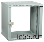 ITK Шкаф LINEA WE 9U 600x600мм дверь стекло серый