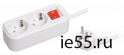 Удлинитель У02В 2 места 2Р+РЕ/1.5 метра 3х1мм2 16А/250В CLASSIC IEK