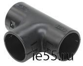 Тройник открывающийся TI32G IEK черный (5 шт/комп)
