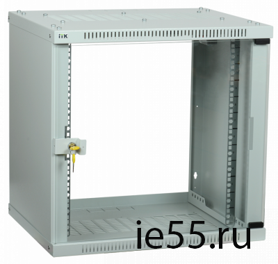 ITK Шкаф LINEA WE 12U 600x650мм дверь стекло серый