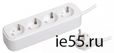 Удлинитель У04 4 места 2Р+РЕ/5.0 метра 3х1мм2 16А/250В CLASSIC IEK