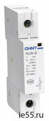 Ограничитель имп. перенапр. NU6-Ⅱ 4Р In=40kA Uc=460B Im=100kA（CHINT）