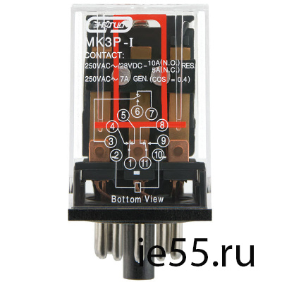 Реле промежуточное 3SJ5 3P-1 (MK3P-1)  DC  12 V ЭН