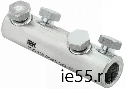Соединитель болтовой луженый СБЛ 240-300/4 1кВ IEK