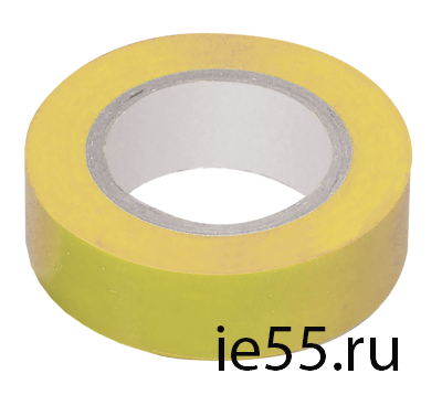Изолента 0,13х15 мм желтая 20 метров ИЭК