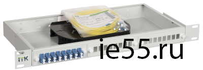 ITK 1U кросс укомплектованный: SC (Simplex) 20шт;  (OS2)