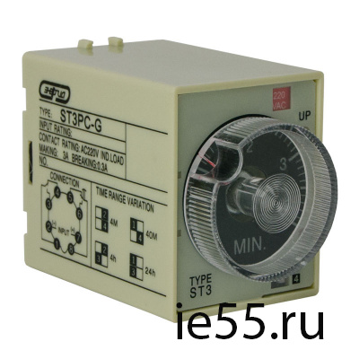 Pеле времени 220V ST3PC-G (0.5-4m/40m/4h/24h) ЭН