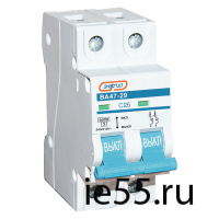 Автоматический выключатель ВА47-29 2P 25А (С) 6кА ЭНЕРГИЯ