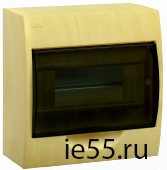 Корпус модульный пласт. навесной ЩРН-П-8 (сосна) IP41 IEK