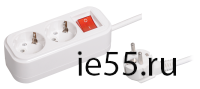 Удлинитель У02В 2 места 2Р+РЕ/3.0 метра 3х1мм2 16А/250В CLASSIC IEK