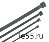 Хомут морозостойкий Хкм 4,8х300мм черный (100шт) IEK