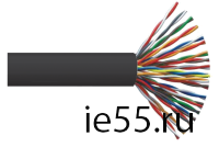 ITK Витая пара F/UTP кат.5E 50х2х24AWG LDPE черный (305м)