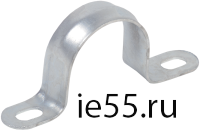 Скоба металл.двухлапковая d38-40мм