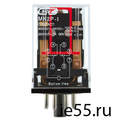 Реле промежуточное 3SJ5 2P-1 (MK2P-I)   АC  12 V Э