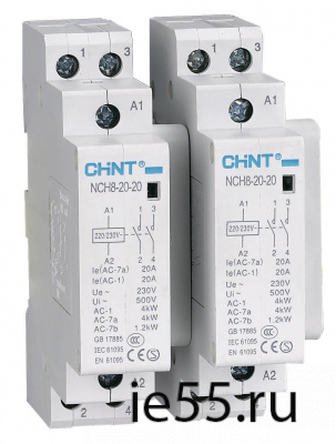 Контактор модульный NCH8-20/22 20A 2НЗ+2НО AC24В 50Гц (R) (CHINT)